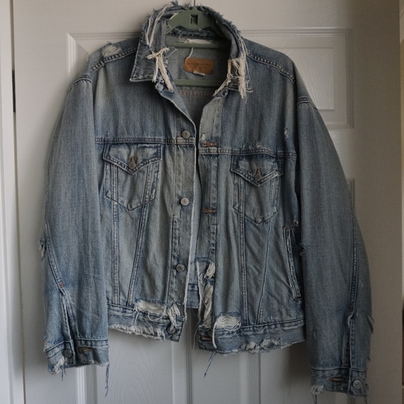 Ralph Lauren Denim & Supply Jackets & Blazers - RALPH LAUREN Denim Distressed Trucker Jacket